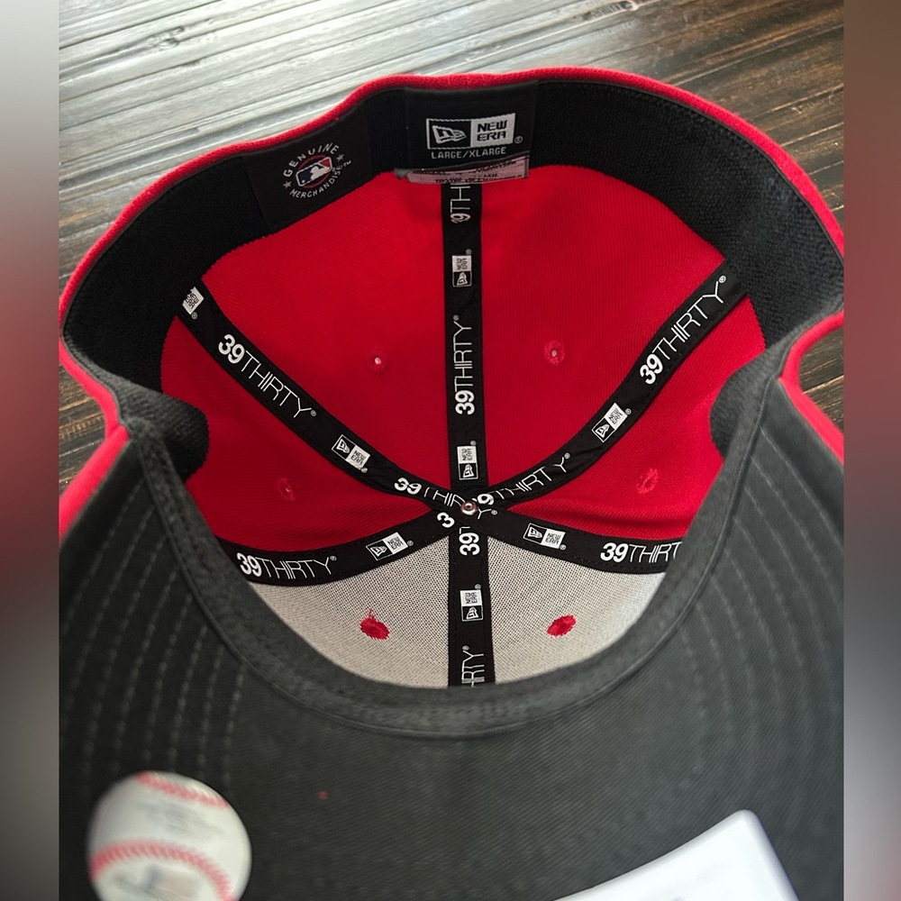 Phillies New Era Red Cap with White Lettering - Picture 6 of 6